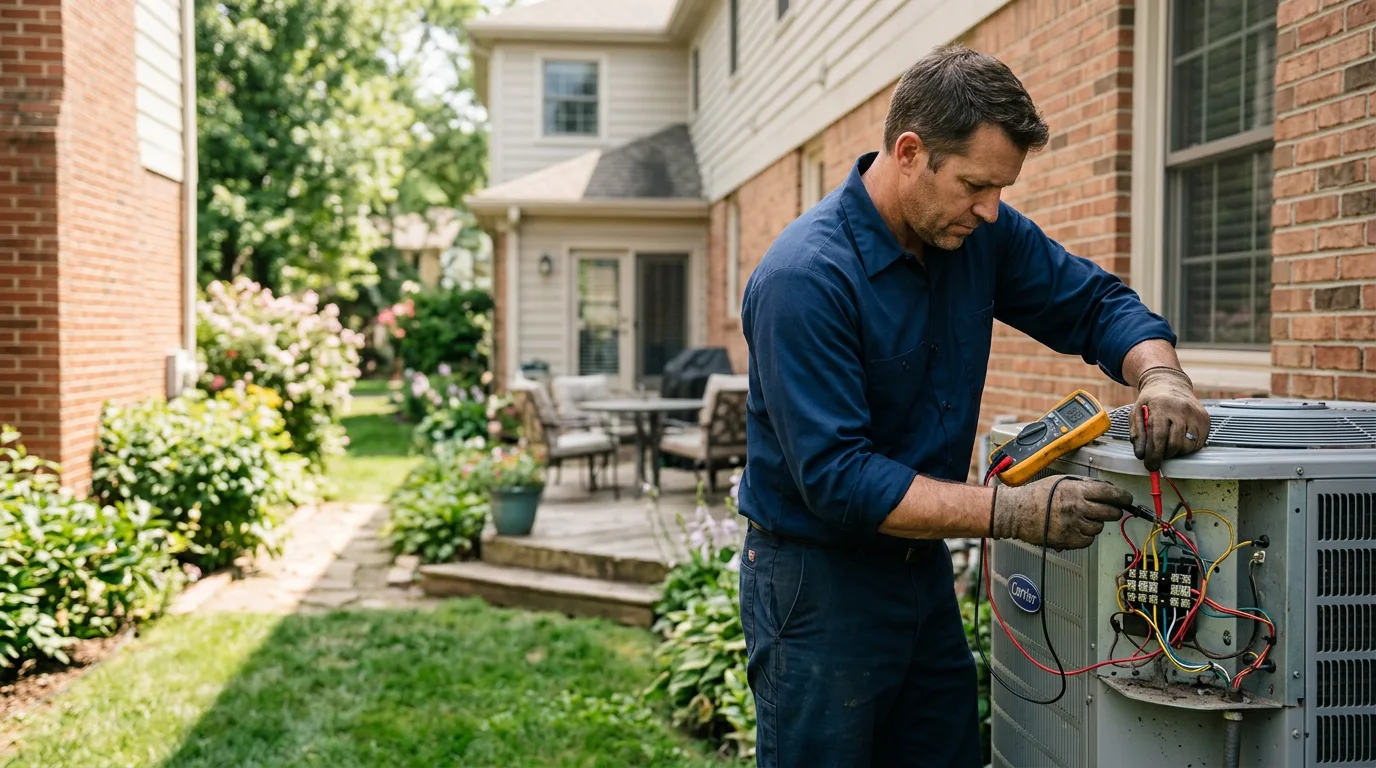 HVAC technician working near Bard, CA